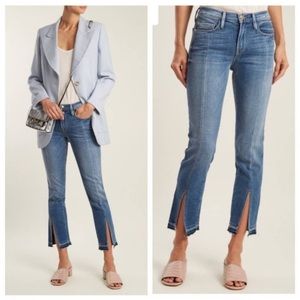 FRAME Le Nouveau Straight split hem jeans
